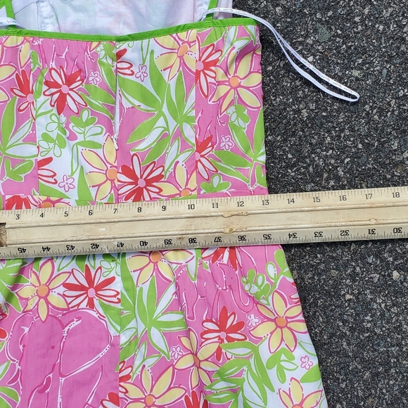 Lilly Pulitzer spaghetti floral elephants sundress - Picture 5 of 16